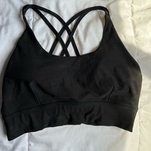 Black sports bra